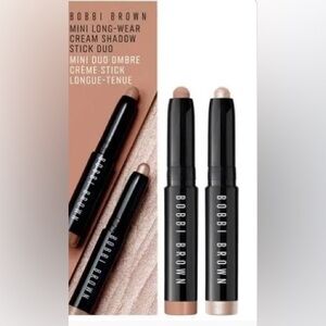 Bobbi Brown Mini Long-Wear Cream Shadow Stick Duo - Brown and Cream
